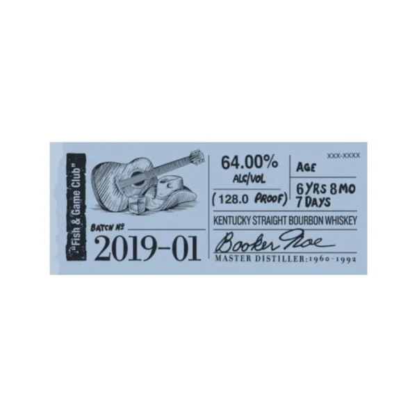 Booker’s Bourbon 2019-01 “Fish & Game Club”