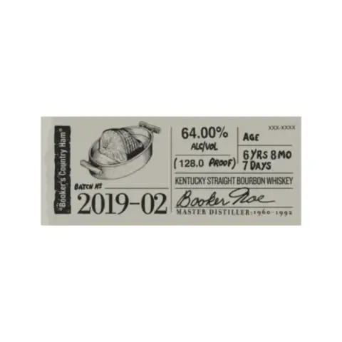 Booker’s Bourbon 2019-02 “Booker’s Country Ham”
