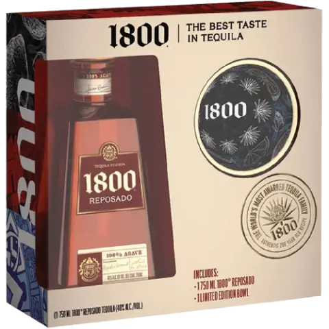 Casa Cuervo 1800 Tequila Reposado with Serving Bowl