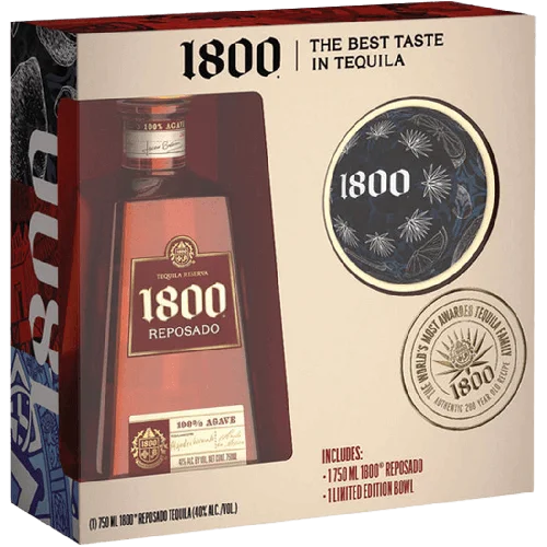 Casa Cuervo 1800 Tequila Reposado with Serving Bowl