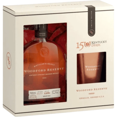 Woodford Reserve Kentucky Derby Edition Straight Bourbon Whiskey Derby Cup Gift Set