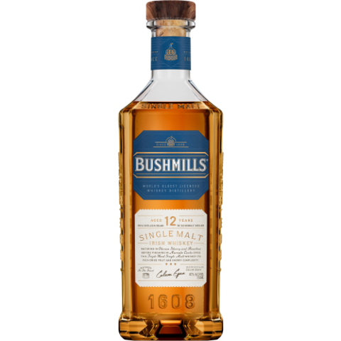 Bushmills 12 Year Old Single Malt Irish Whiskey