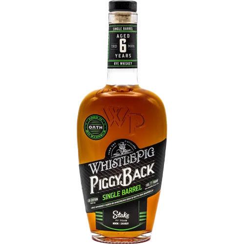 Whistlepig Piggyback Legends Series: 2024 Stake F1® Team KICK Sauber Single Barrel Rye Whiskey